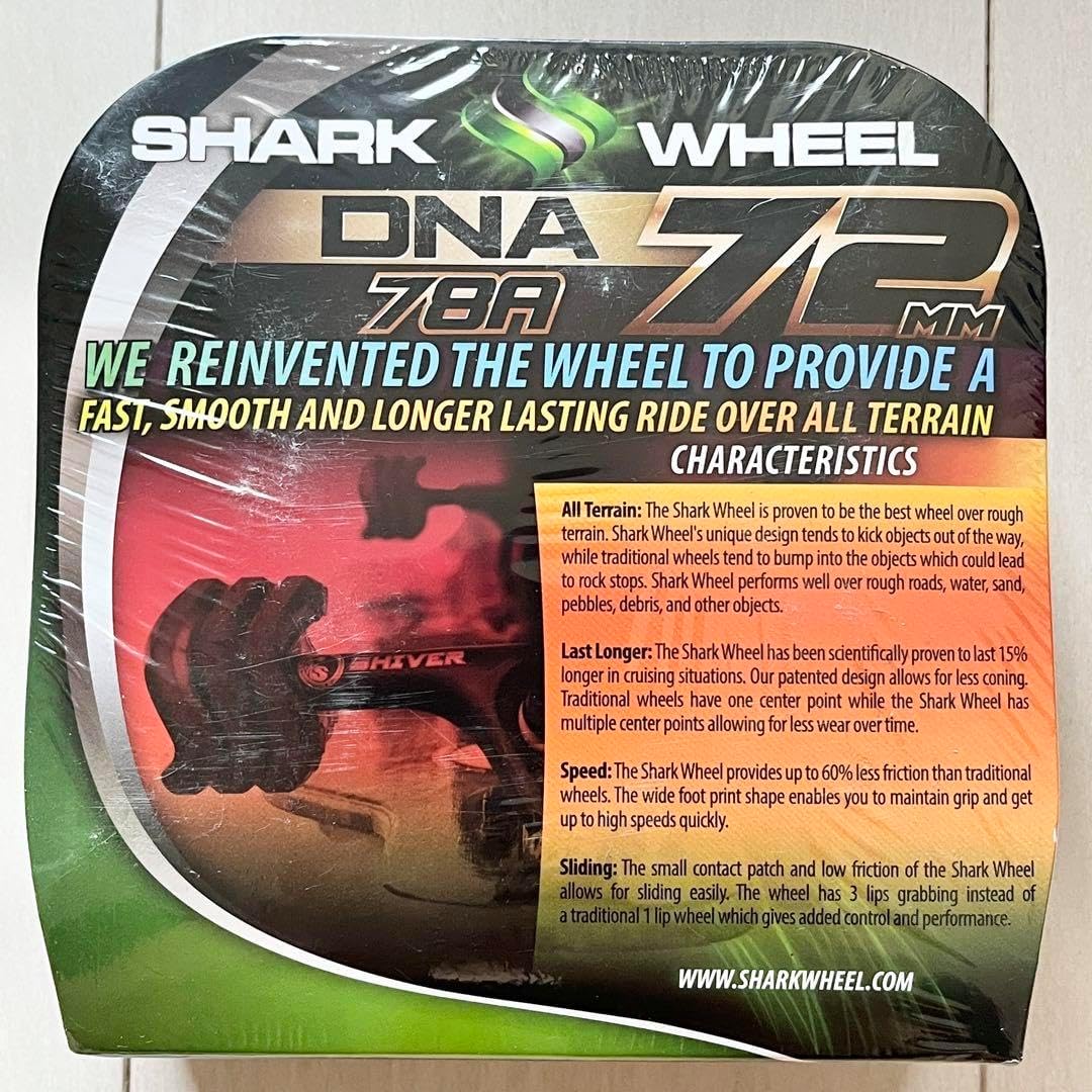 14 シャークウィール 72mm 78a クリアレッド スポーツ＆アウトドア